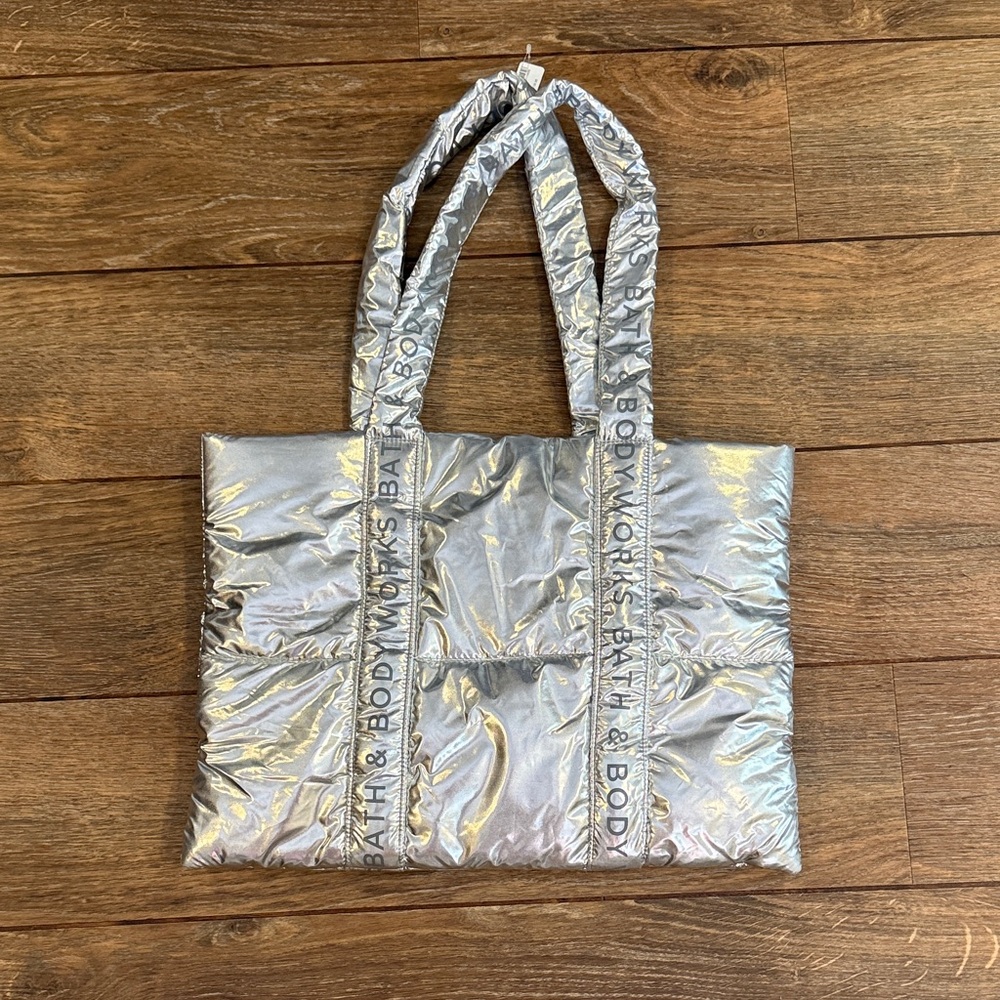 Silver Tote Bag